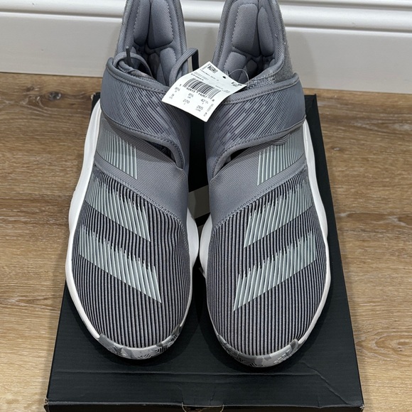 Adidas Men’s Gray High-Top Sneakers - Picture 2 of 6